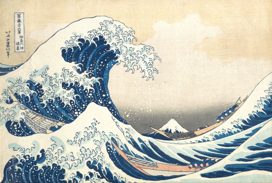 Sous la vague au large de Kanagawa (La Grande Vague), Katsushika Hokusai