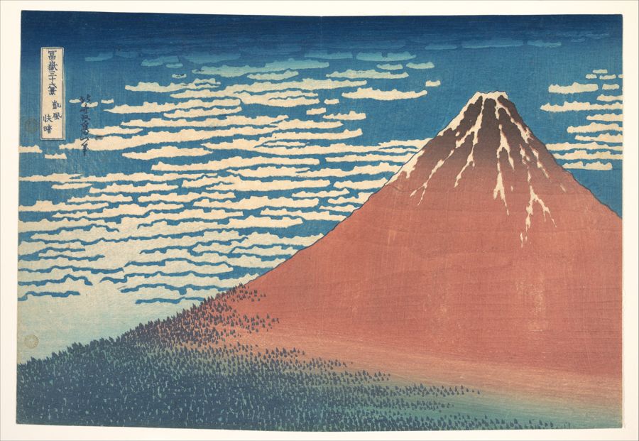 Fuji par temps clair (Le Fuji rouge), Katsushika Hokusai