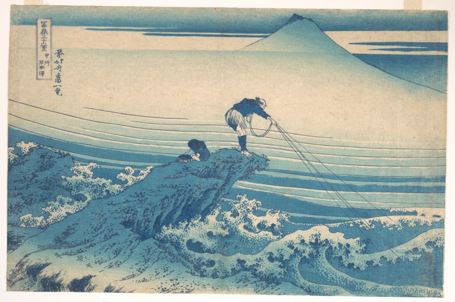 Kajikazawa dans la province de Kai, Katsushika Hokusai